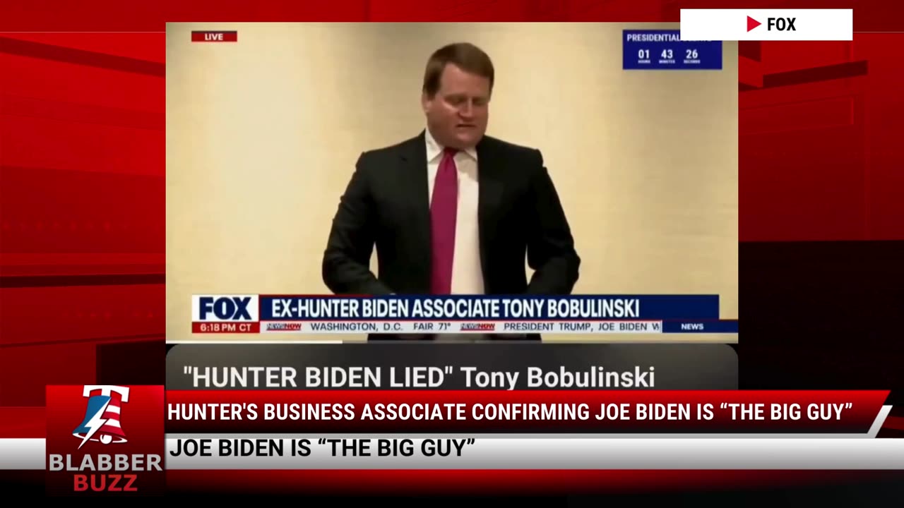 Hunter's Business Associate Confirming Joe Biden Is “The Big Guy”