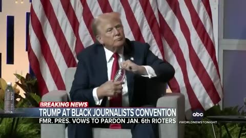 Trump questions Harris' race in NABJ interview