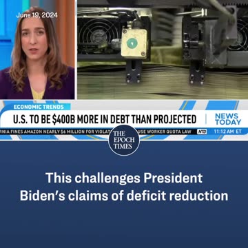 U.S. to be $400B more in debt than projected