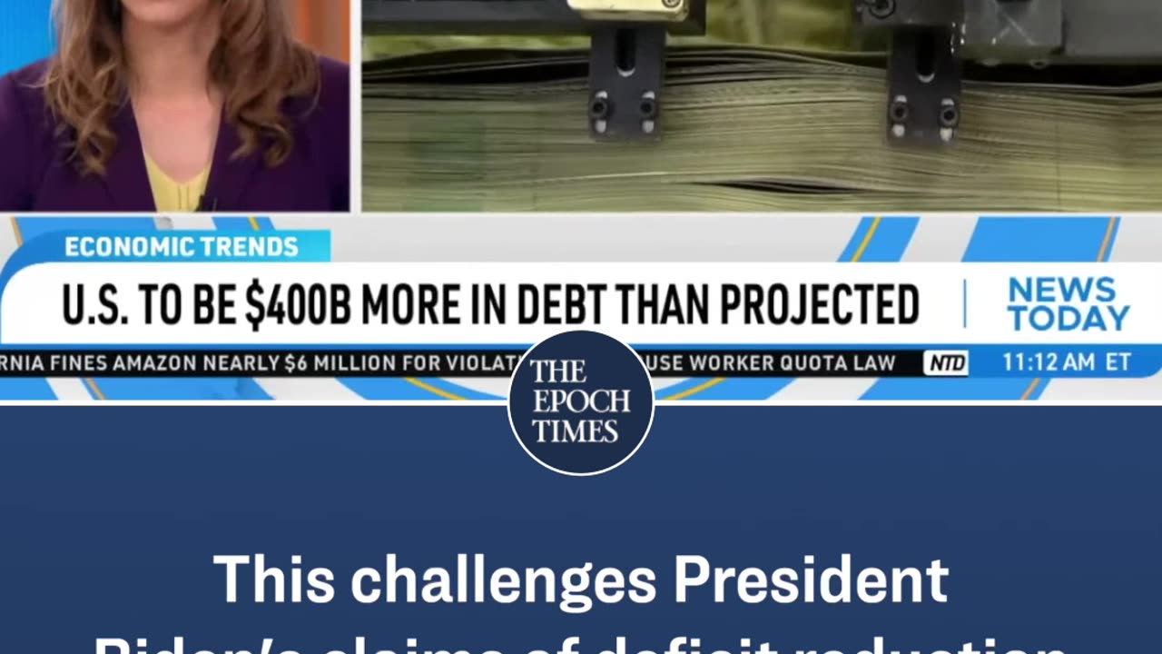 U.S. to be $400B more in debt than projected