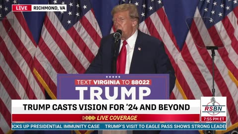 FULL SPEECH: Trump Holds a "Get Out The Vote Rally" in Richmond, VA - 3/2/24