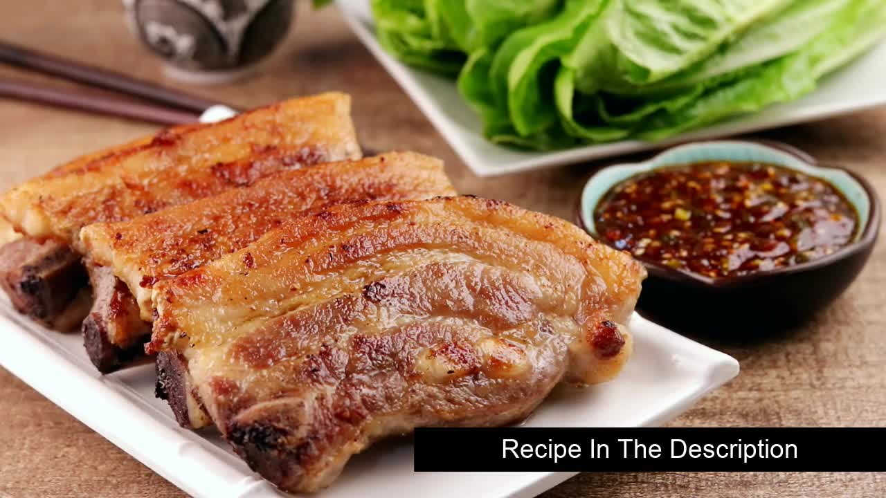 Keto Recipes - Grilled Pork Belly with Ssamjang Dipping Sauce