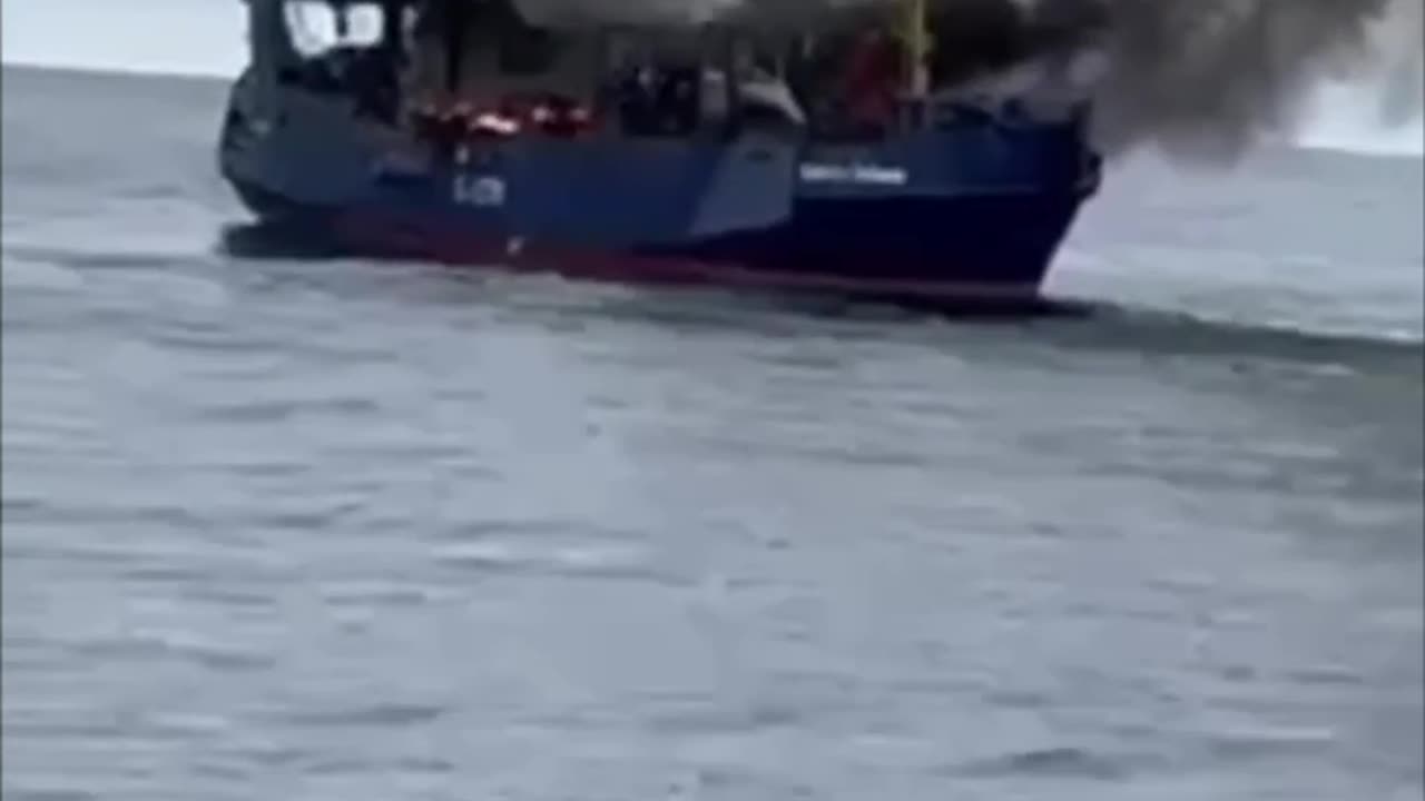 The Russians sank their own ship during an exercise