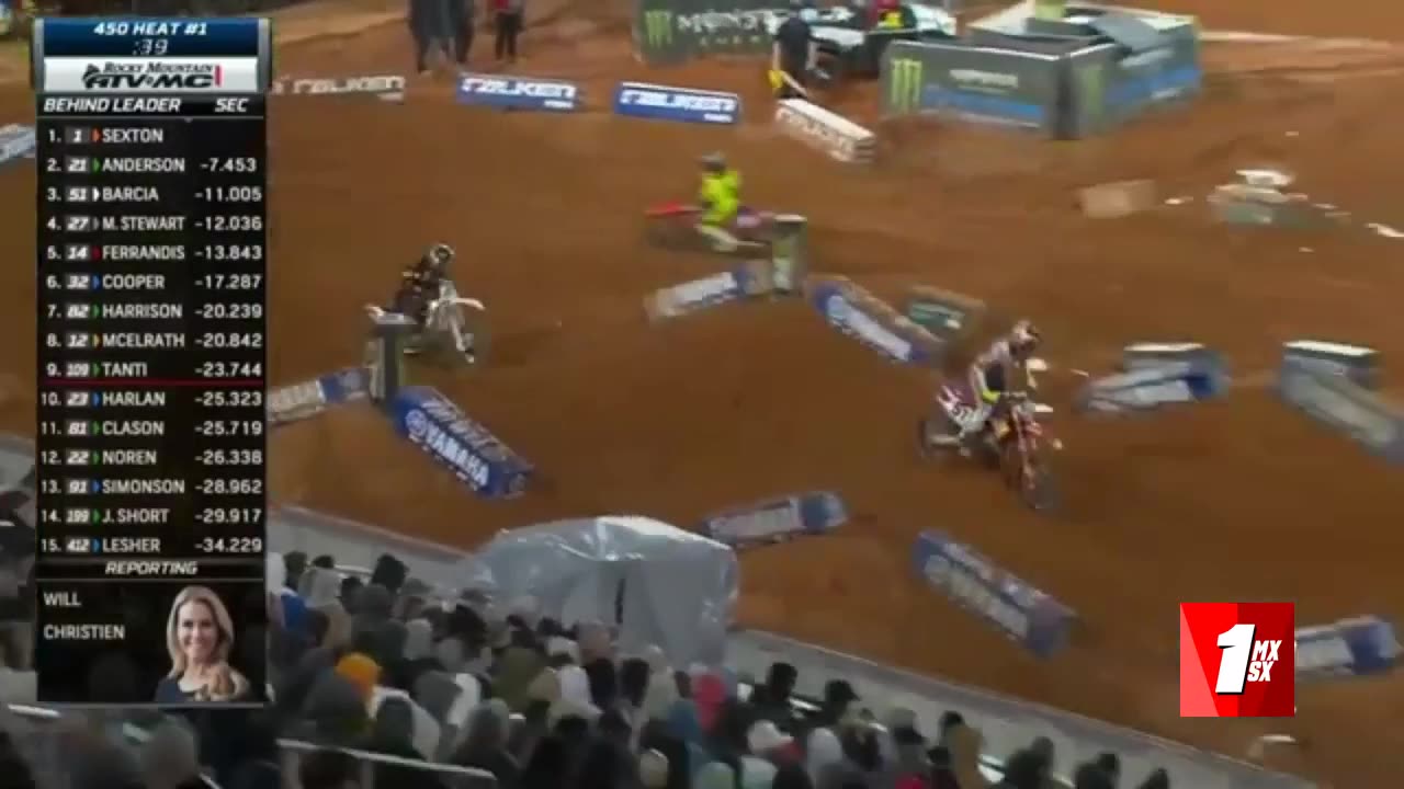 AMA SUPERCROSS BIRMINGHAM 450 HEAT 1 - 9RD