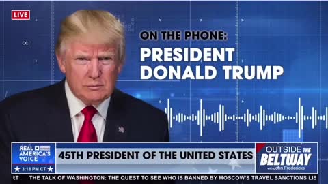 President Trump just called into the John Fredericks show.