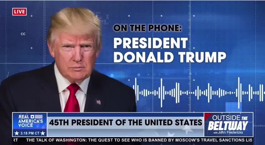 President Trump just called into the John Fredericks show.