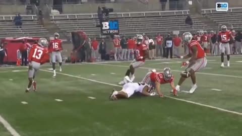 Big Hitting Ohio State Football safety Bryson Shaw