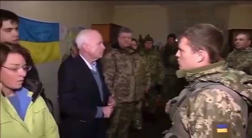 John McCain and Lindsay Graham preparing ukraine for a proxy war in Russia in 2016