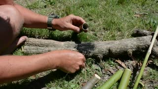 BUSHCRAFT & SURVIVAL In Uruguay - Bamboo Water Filter