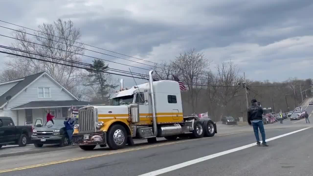 US convoy for freedom arriving in Washington