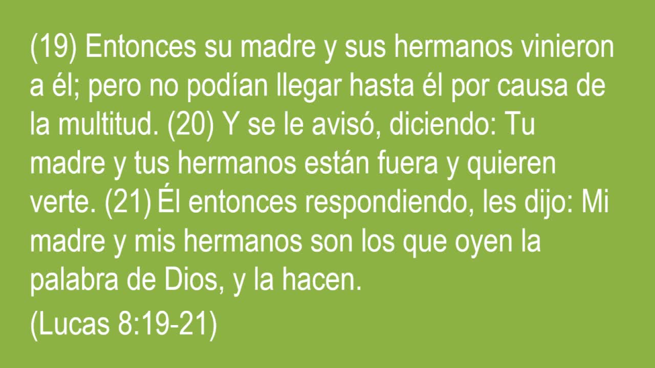 La bendición de oír y obedecer a la Palabra de Dios