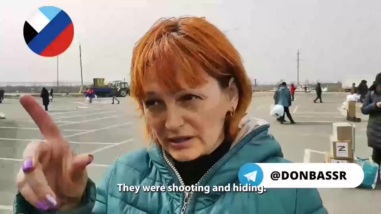 Describes how members of the Azov nazis hid among civilians