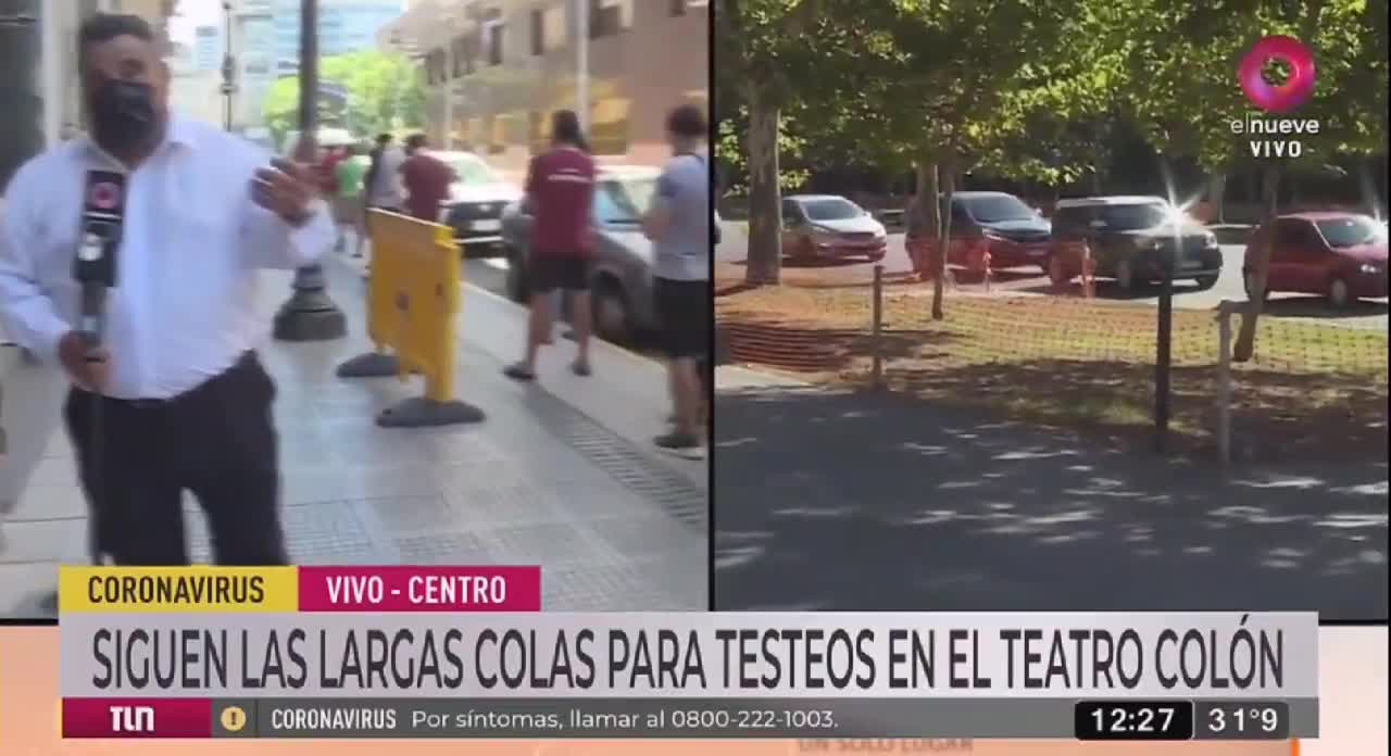 Reporter Collapses On Live Broadcast At COVID-19 Testing Center