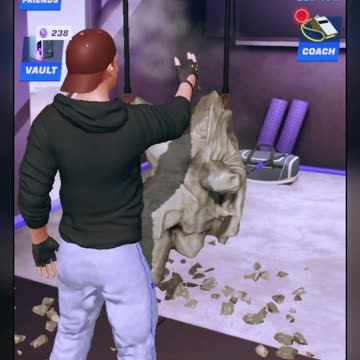 POWER SLAP - GG23 Treinando SLAP no busto de marmore - 211123 - 03