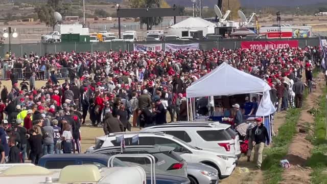 A look at the current line and lay of the land at the AZ rally site.