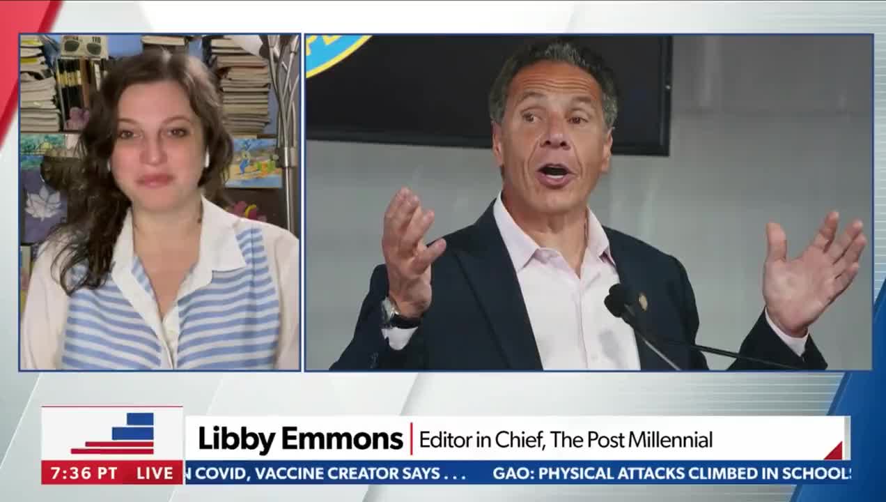 The Post Millennial’s Libby Emmons talks to Newsmax host Emma Rechenberg about Brian Stelter throwing Chris Cuomo under the bus after CNN firing