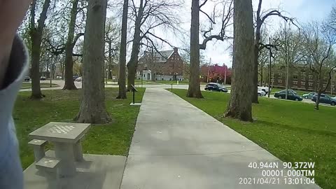 Outreach across from Knox College, April 21, 2021