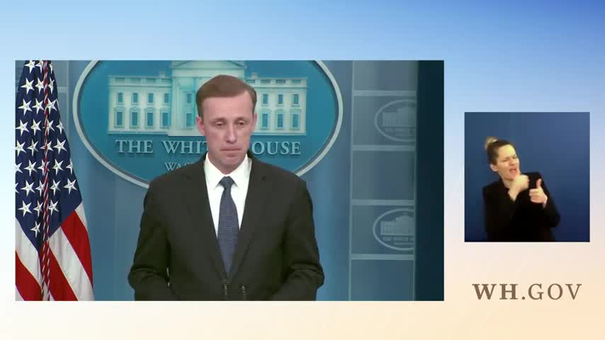 National Security Advisor Jake Sullivan Holds Press Briefing Ahead Of Biden’s Trip To Europe