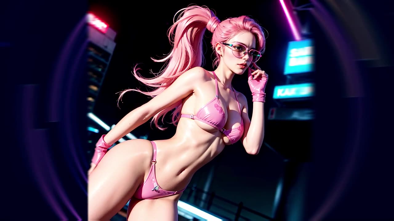 [4K AI Art] Cyberpunk Asian Girls LOOKBOOK 사이버펑크 아시아 소녀들 Animated サイバーパンクアジアの女の子 #stablediffusion