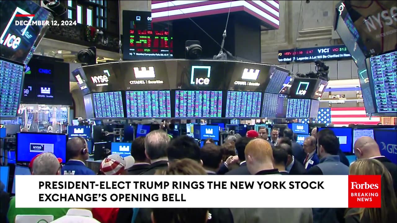 BREAKING NEWS: Trump—Alongside Melania, JD Vance, Kids—Rings New York Stock Exchange Opening Bell