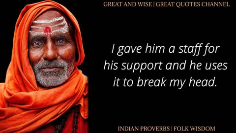 Indian Wisdom, Proverbs And Sayings