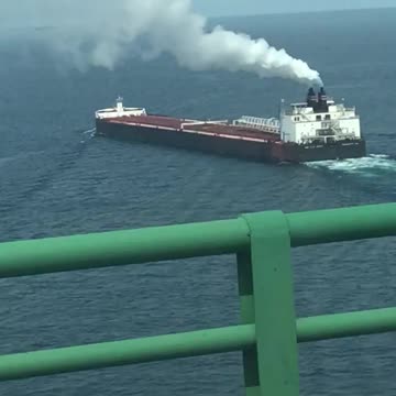 Ship on the great lakes
