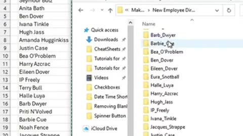 Creating New folder Hacks on Excel