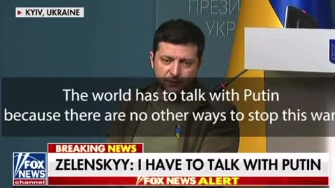 Zelenskyy on talking to Putin