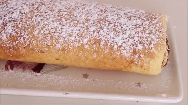 Creamy chocolate cake roll so easy to do !!