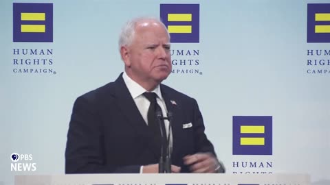 WATCH: Walz delivers remarks at Human Rights Campaign national dinner for LGBTQ+ equality