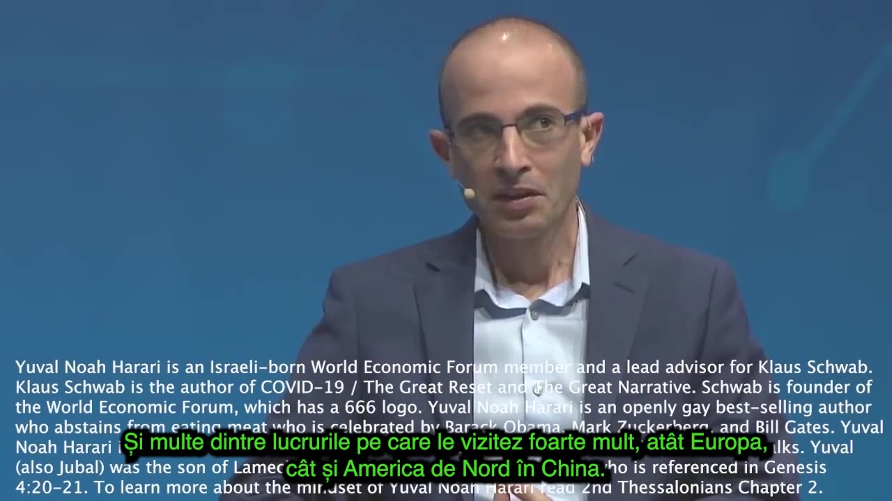 Yuval Harari-prorocul satanei de la WEF,într-un nou delir.