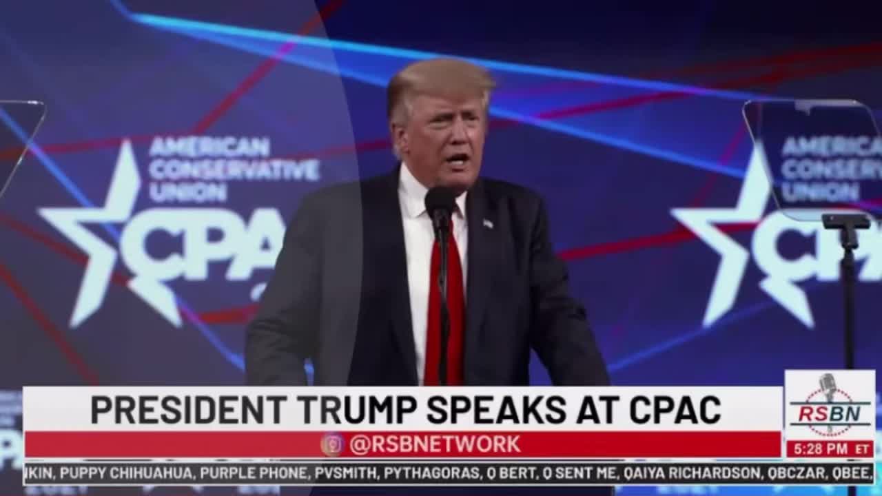 TRUMP TALKS CRIME 2021 CPAC