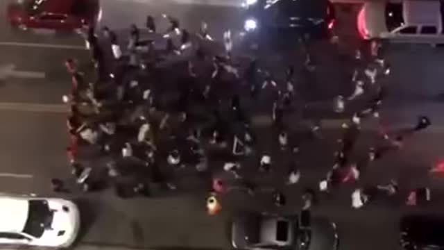 Civil Unrest in Dallas, Texas the previous night👀👁👁