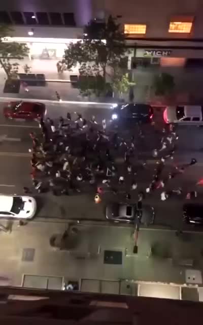 Civil Unrest in Dallas, Texas the previous night👀👁👁