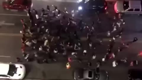 Civil Unrest in Dallas, Texas the previous night👀👁👁