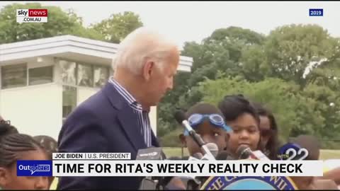 Joe Biden reading autocue ‘Ron Burgundy style’