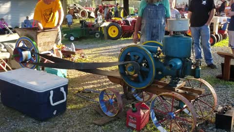 John Deere and Threshing Machine