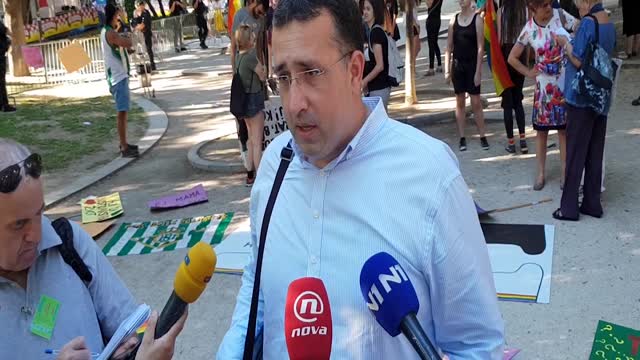 Goran Kotur iz splitskog SDP-a komentira povorku ponosa