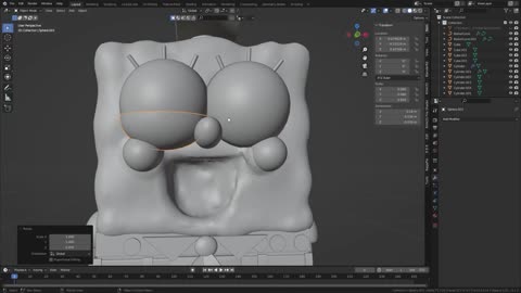 The Body Of a SpongeBob Model