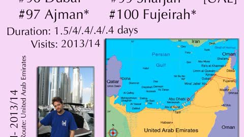 Geo-Jigsaw: #96-100 Dubai, Ajman, Abu Dhabi, Sharjar, Fujeirah