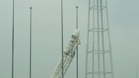 Antares Rocket Raised launch pad