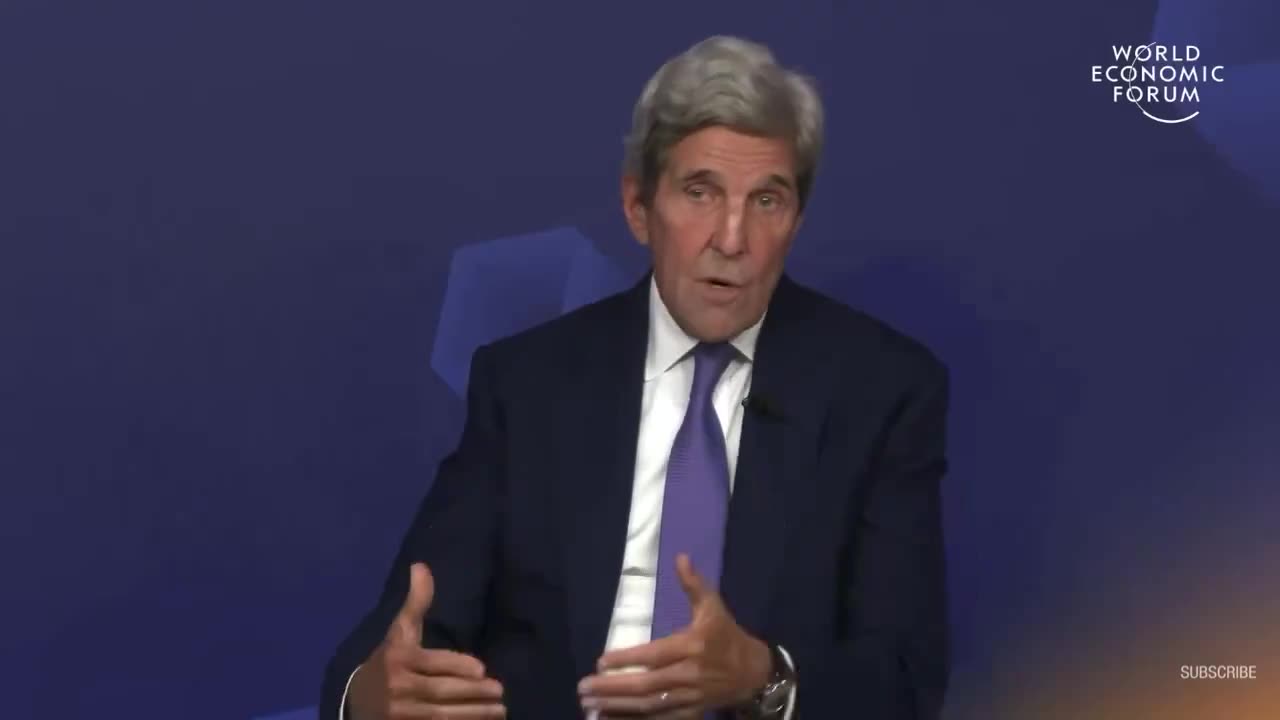 Avatar John Kerry parla al forum del WEF 2024