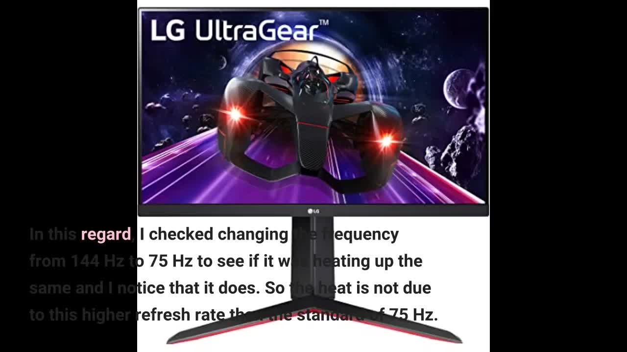 Review: LG 24GN650-B Ultragear Gaming Monitor 24” FHD (1920 x 1080) IPS Display, 144Hz Refresh...