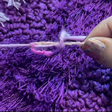 Easy way to switch yarn/Magic knot 🪢 #crochet #craft #art