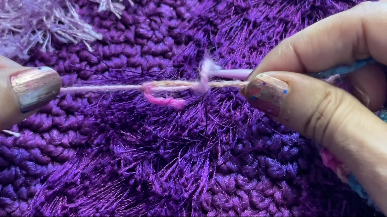 Easy way to switch yarn/Magic knot 🪢 #crochet #craft #art