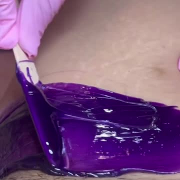 Bikini Waxing with Sexy Smooth Purple Seduction Synthetic Hard Wax