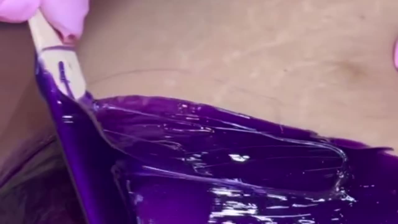 Bikini Waxing with Sexy Smooth Purple Seduction Synthetic Hard Wax