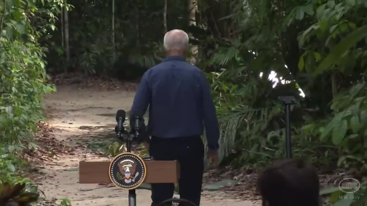 Joe Biden Wanders into Amazon Rainforest After Climate Change Speech