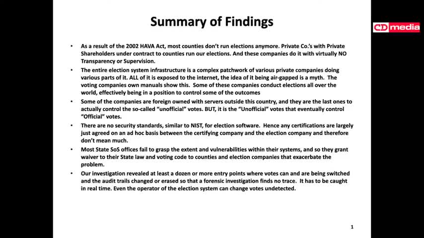 Behind the Electronic Vote Steal Operation