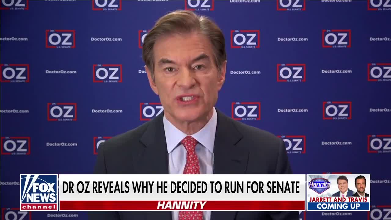 Dr. Oz announces bid for Senate seat of retiring Pennsylvania Republican Pat Toomey